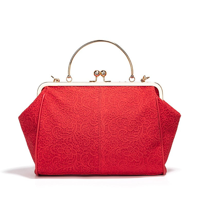 Bootara Women's British Vintage Oversized Bag – Multi-Way Shoulder/Tote Bag with Clip Closure