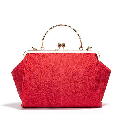 Bootara Women's British Vintage Oversized Bag – Multi-Way Shoulder/Tote Bag with Clip Closure