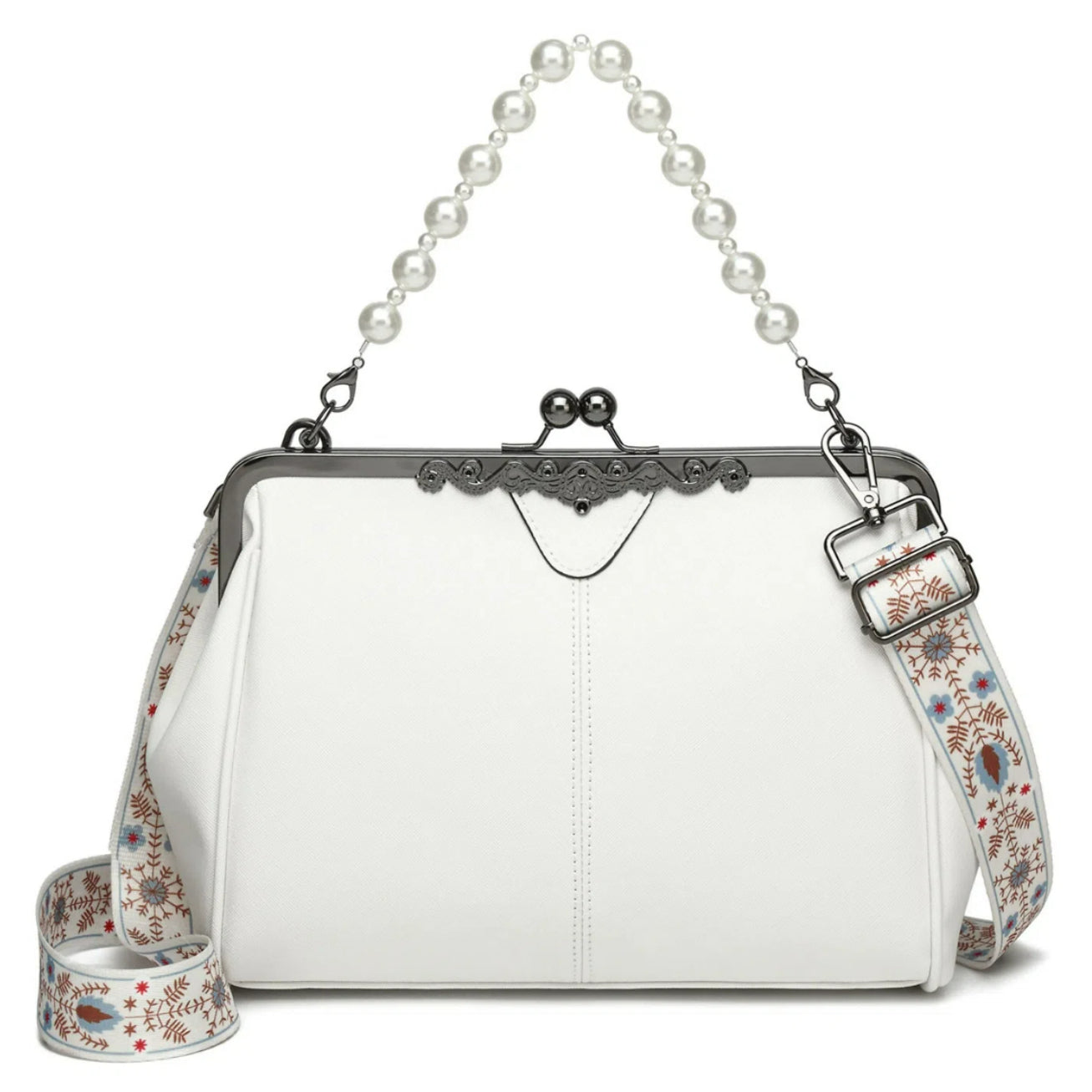 Bootara Women's British Vintage Oversized Bag – Multi-Way Shoulder/Tote Bag with Clip Closure