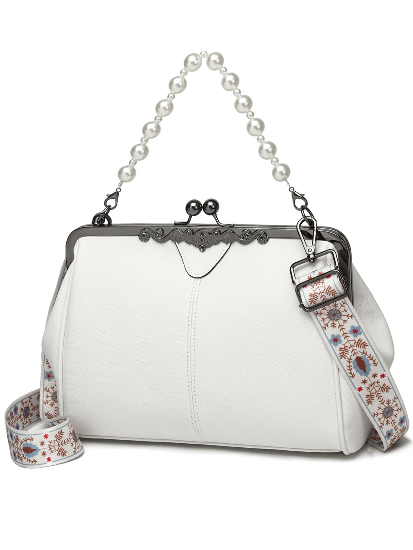 Bootara Women's British Vintage Oversized Bag – Multi-Way Shoulder/Tote Bag with Clip Closure